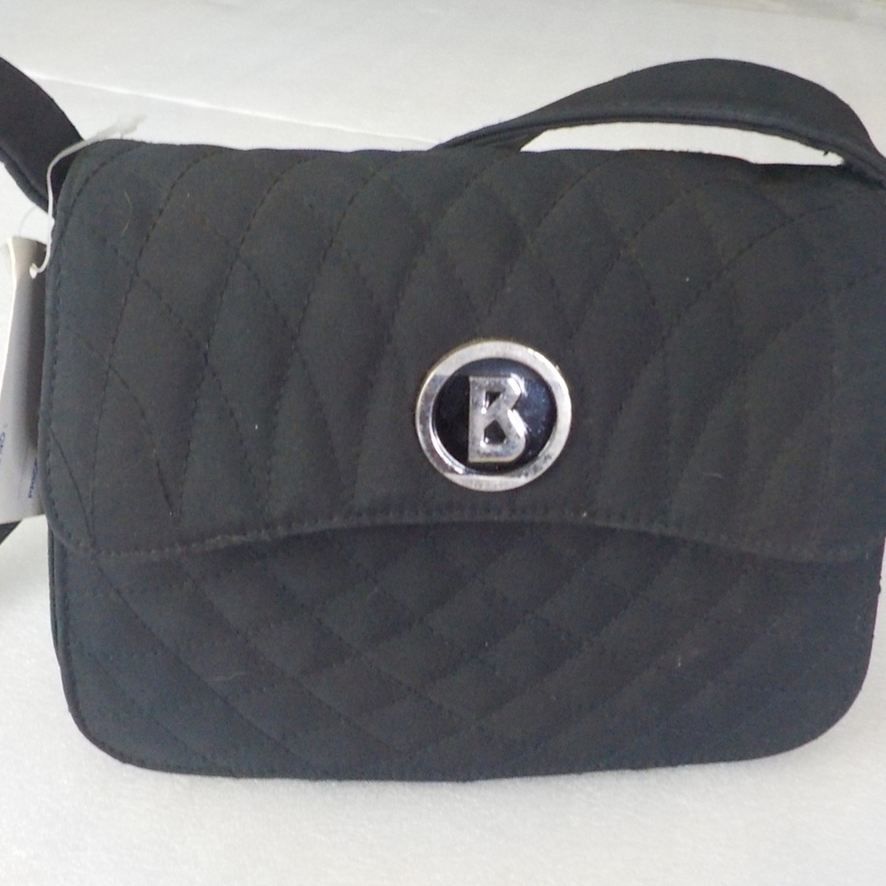 Tosca Black Fabric Shoulder Bag - Picture 8 of 8
